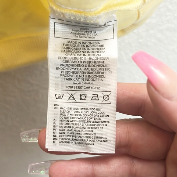 Adidas Originals Almost Yellow Cropped Lightweight Raceback Tank Top NEW - Picture 8 of 11